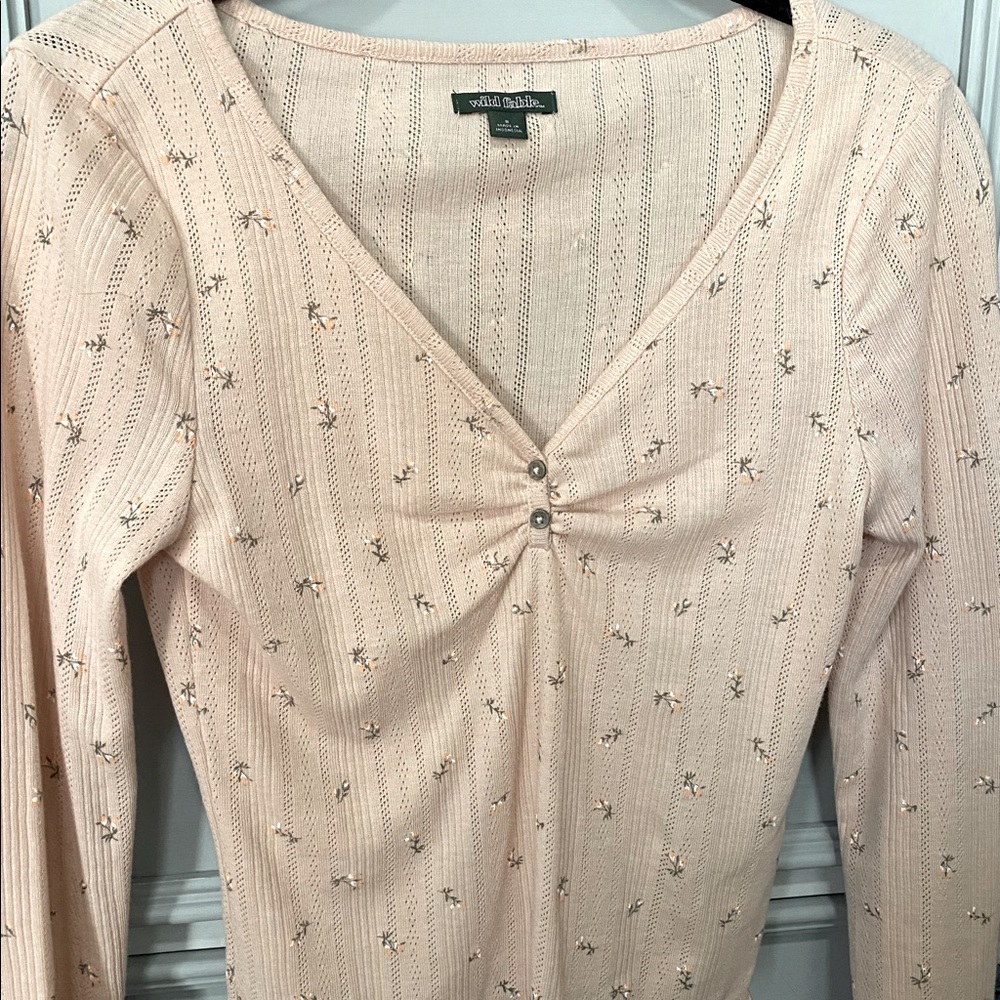 NBW rose colored blouse
